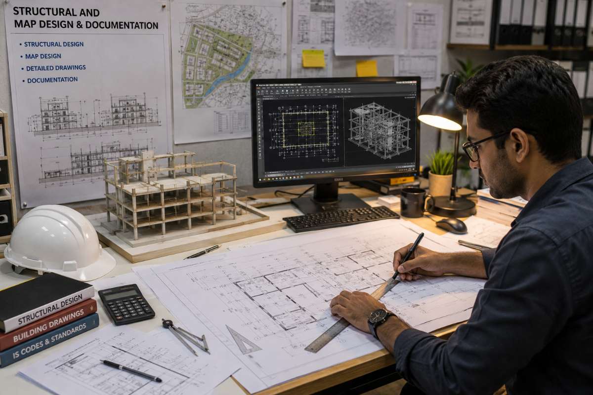 structural and map design and documentation